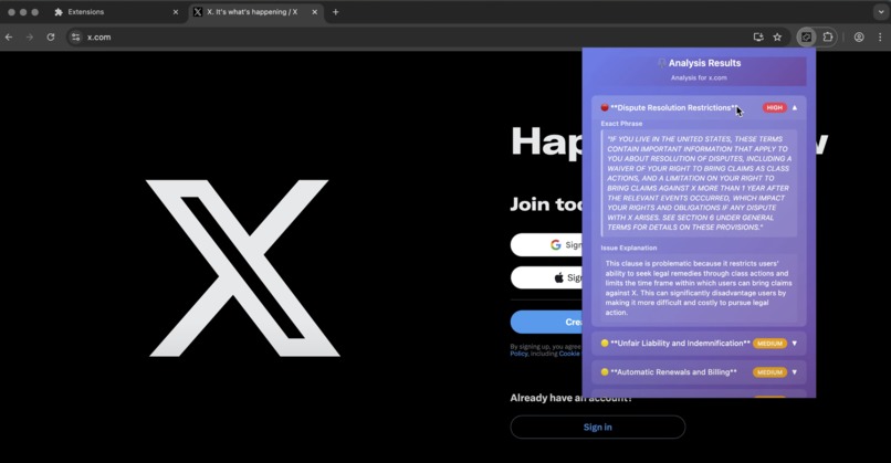 terms-simplified – screenshot 3
