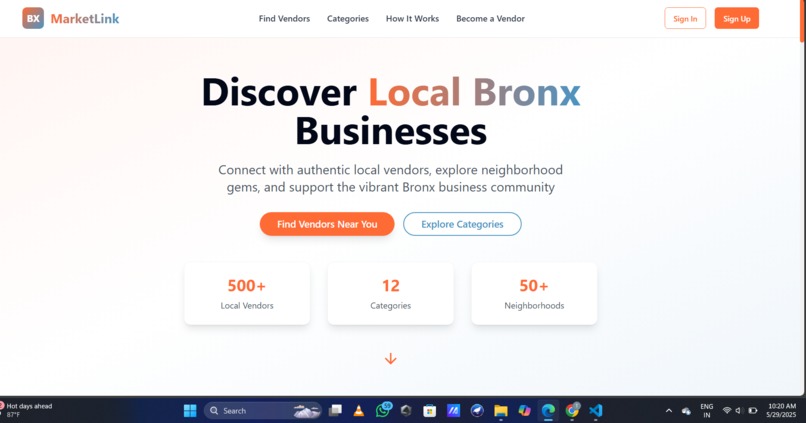 BX MarketLink Project – screenshot 1