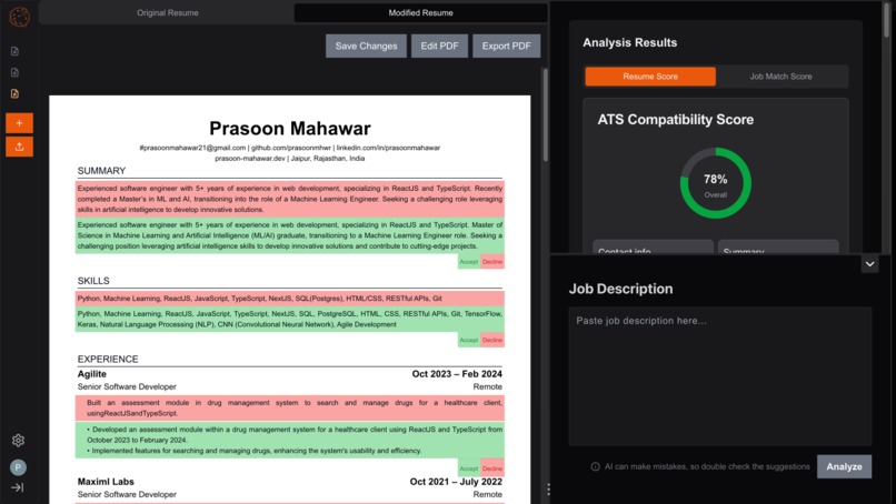 SudoResume – screenshot 1