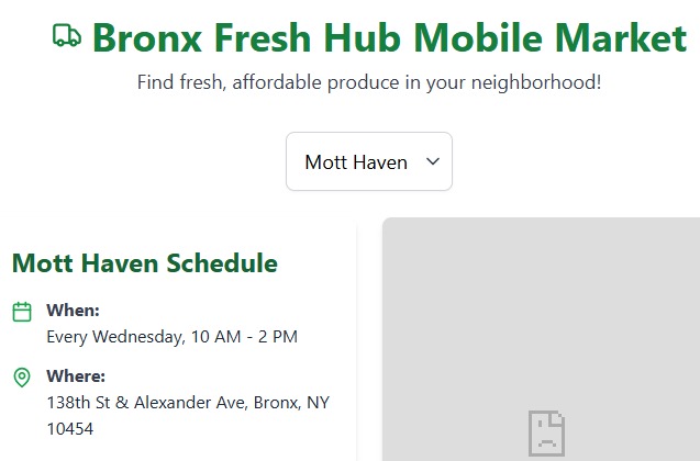 Bronx Fresh Hub Mobile Market – screenshot 1