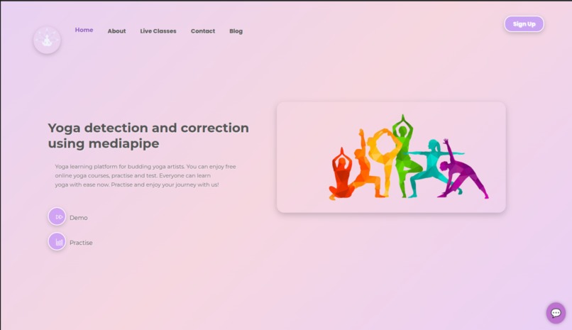 Yoga Detection and correction using Mediapipe – screenshot 1
