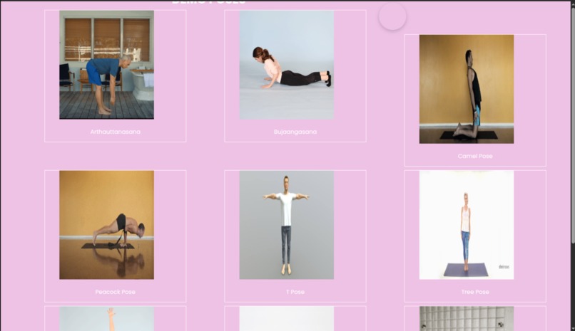 Yoga Detection and correction using Mediapipe – screenshot 3