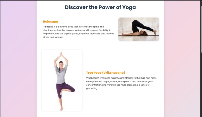 Yoga Detection and correction using Mediapipe – screenshot 4