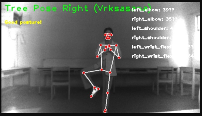 Yoga Detection and correction using Mediapipe – screenshot 8