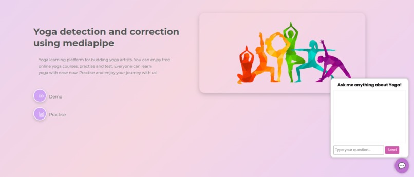 Yoga Detection and correction using Mediapipe – screenshot 2