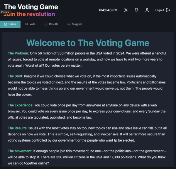 The Voting Game – screenshot 1