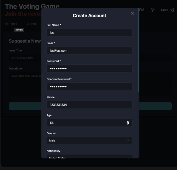 The Voting Game – screenshot 2