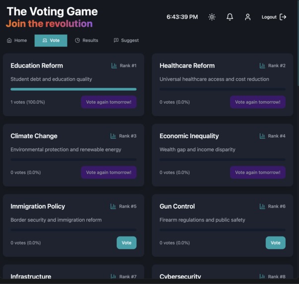The Voting Game – screenshot 5