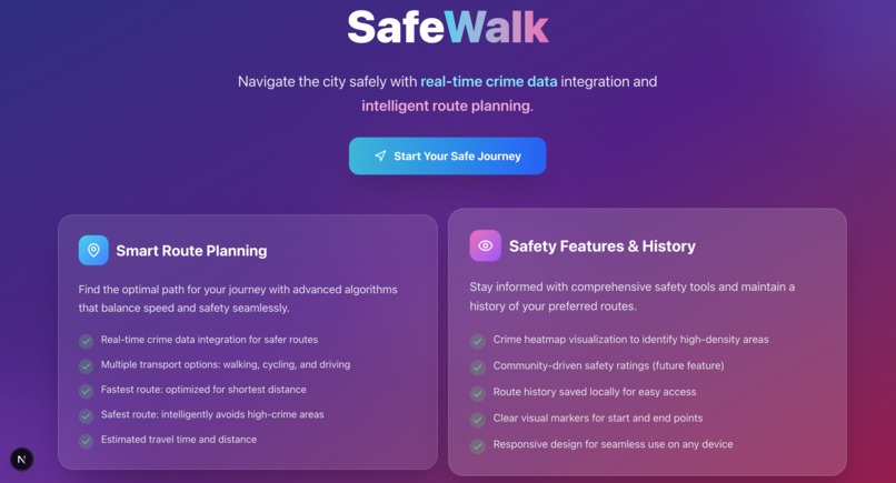 SafeWalk – screenshot 1