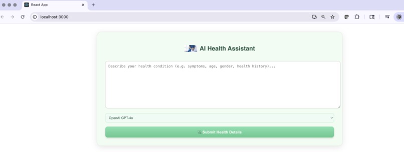 AI Health Assistant – screenshot 1