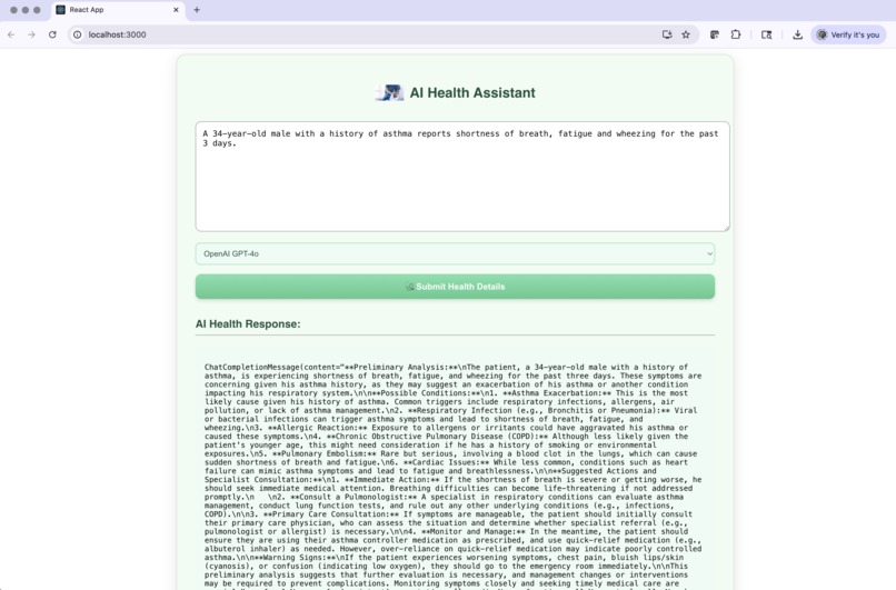 AI Health Assistant | Devpost