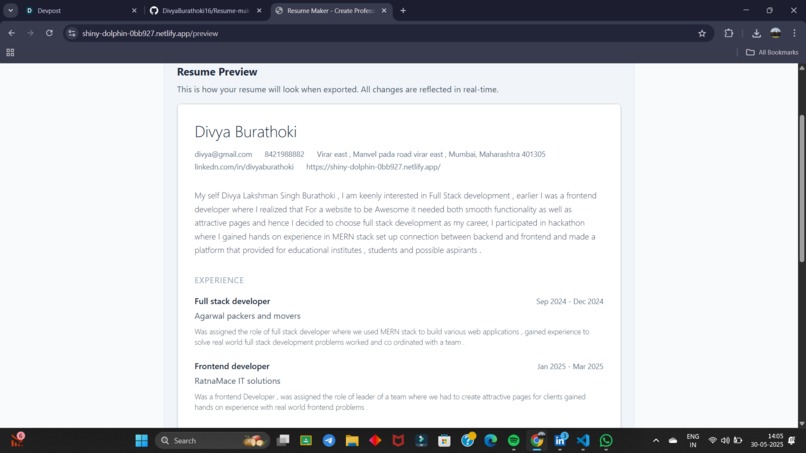Resume Maker  – screenshot 3