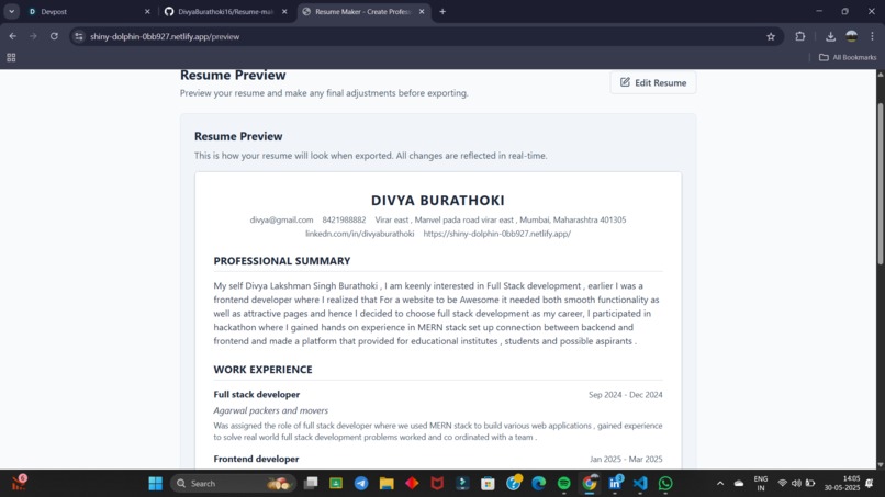 Resume Maker  – screenshot 4