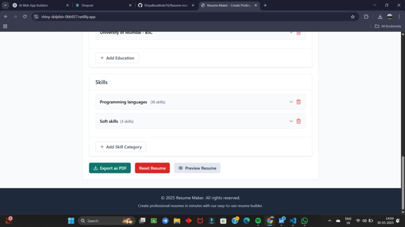 Resume Maker  – screenshot 6