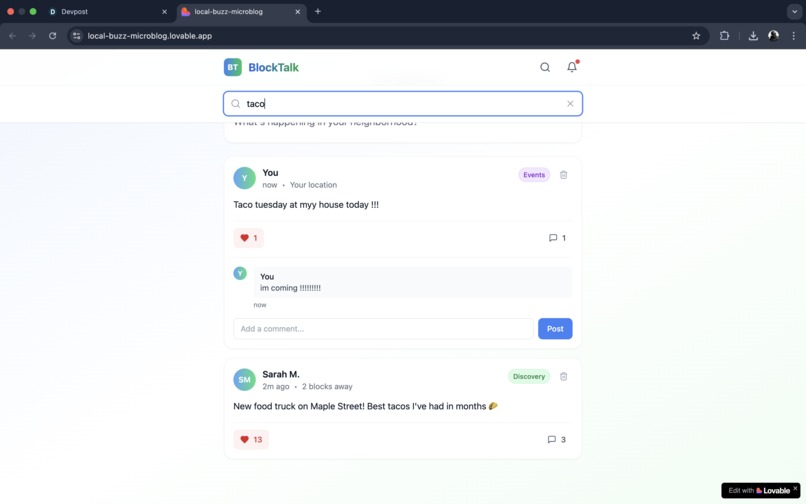 BlockTalk – screenshot 2