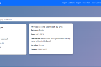 Lost-Found Portal