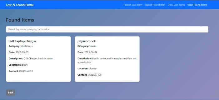 Lost-Found Portal – screenshot 4