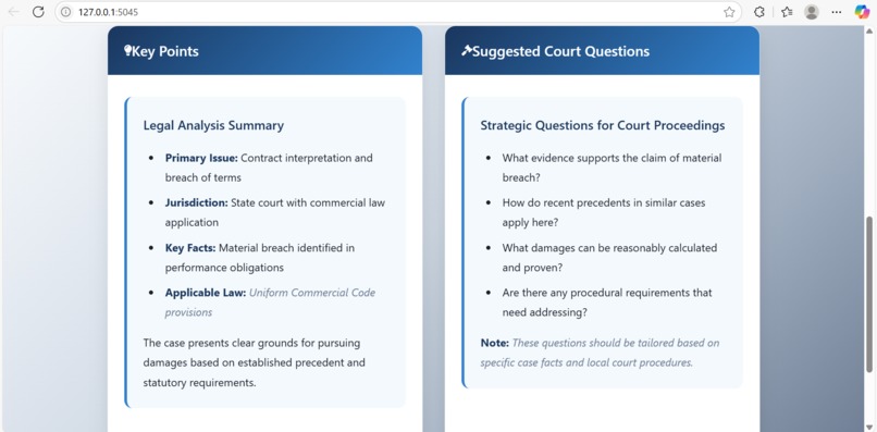 AI-Powered Multilingual Legal Assistant – screenshot 21