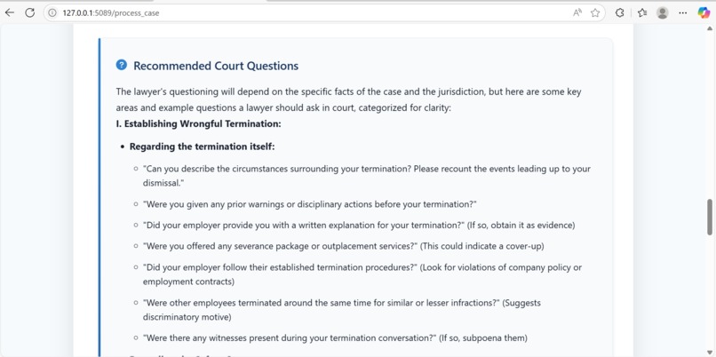 AI-Powered Multilingual Legal Assistant – screenshot 25