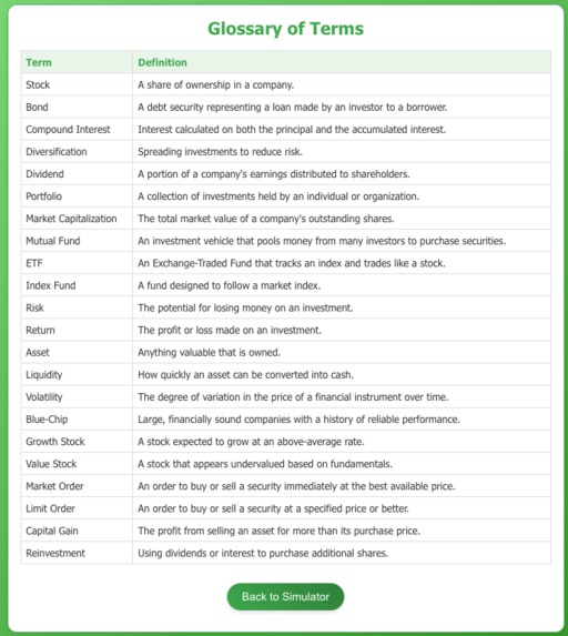 InvestEd – screenshot 4