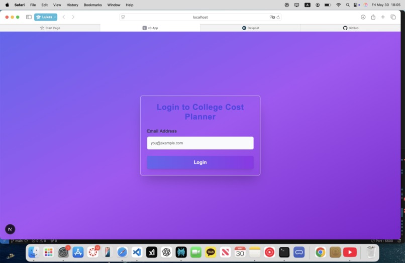 College cost planner – screenshot 1