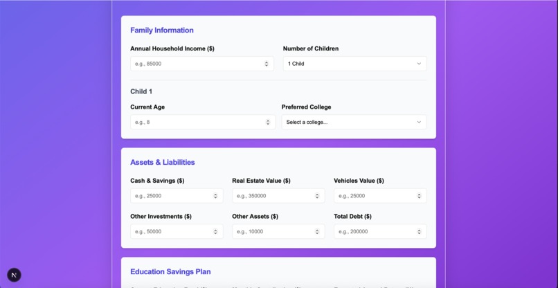 College cost planner – screenshot 3