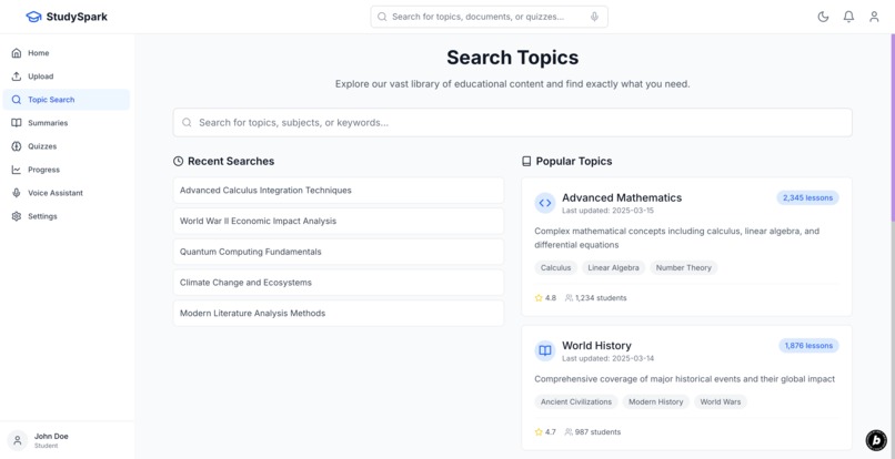 Study Spark – screenshot 1