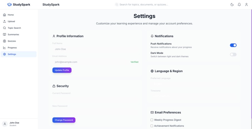 Study Spark – screenshot 4