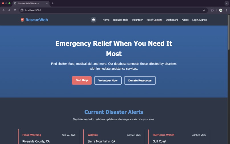 RescueWeb – screenshot 3
