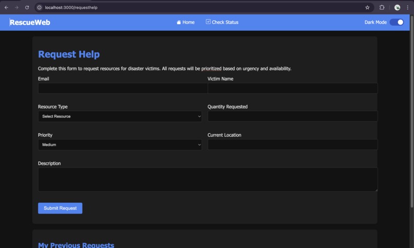 RescueWeb – screenshot 4