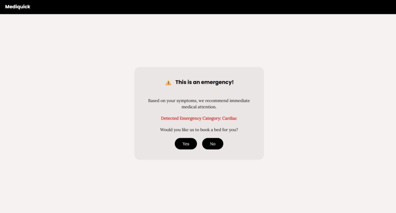 Mediquick - AI Based Emergency Hospital Bed Booking System – screenshot 5