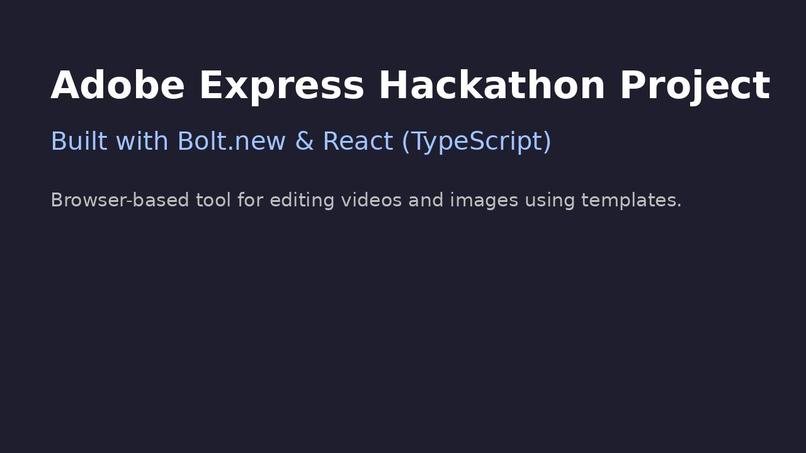Adobe Project – screenshot 1