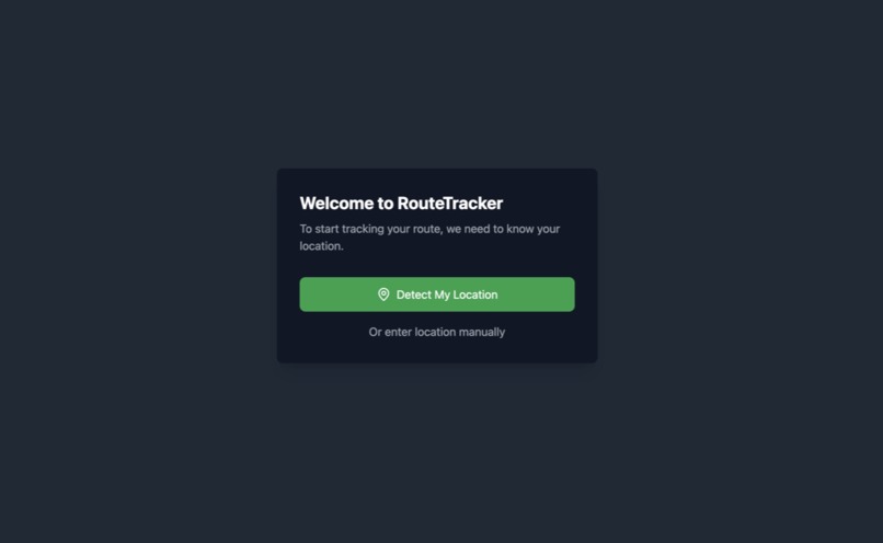 MapTrackr - A Map Route Tracker Application – screenshot 1