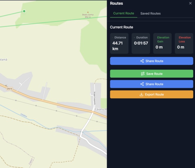 MapTrackr - A Map Route Tracker Application – screenshot 3