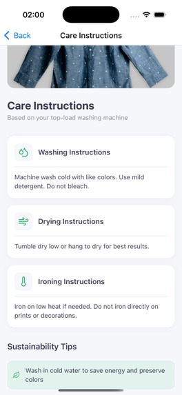 Smart Laundry Scanner – screenshot 2