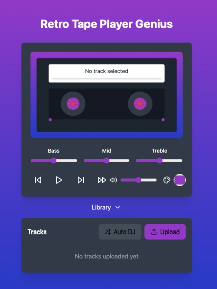 Retro Tape Player Genius – screenshot 1
