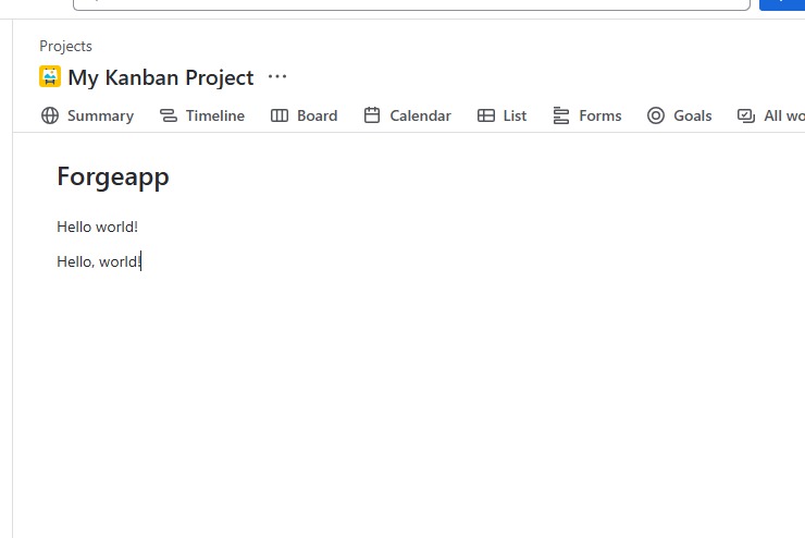 HelloForge – screenshot 1