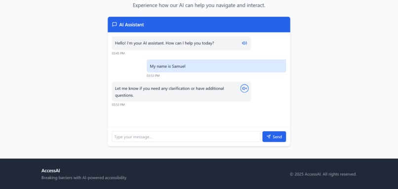 AccessAI – screenshot 2