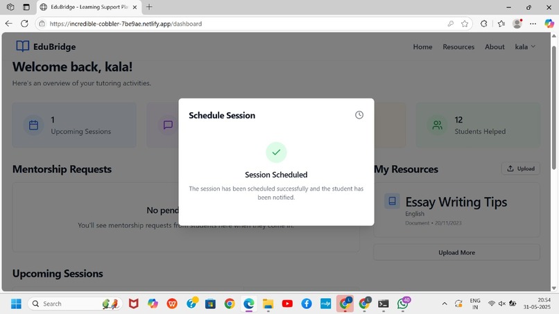 EduBridge– Learning Support for Underserved Communities – screenshot 2