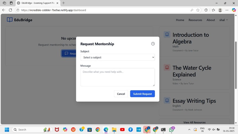 EduBridge– Learning Support for Underserved Communities – screenshot 5
