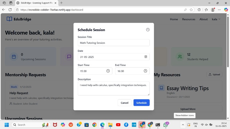 EduBridge– Learning Support for Underserved Communities – screenshot 14