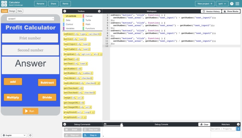 Calulator – screenshot 1