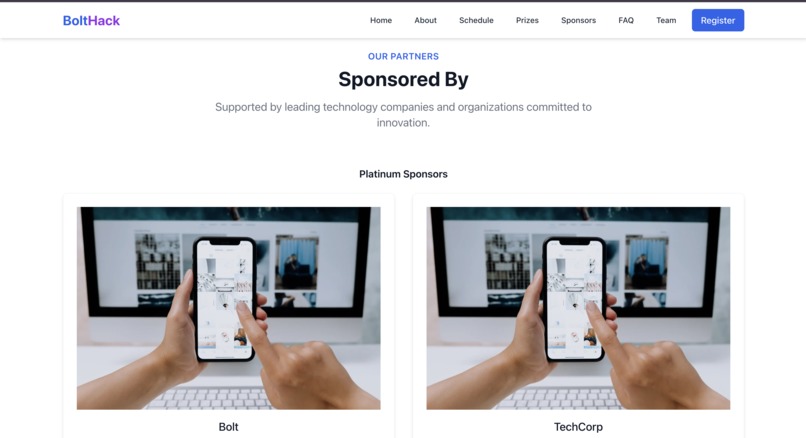 World’s Largest Hackathon web page – screenshot 6