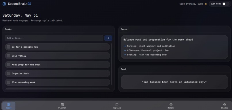 SecondBrain OS – screenshot 1