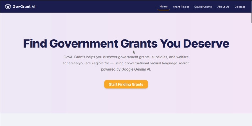 GovGrant AI – screenshot 1