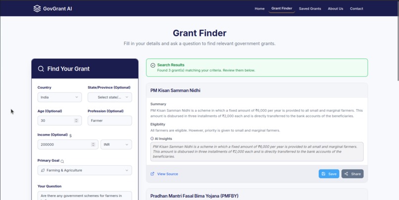 GovGrant AI – screenshot 3