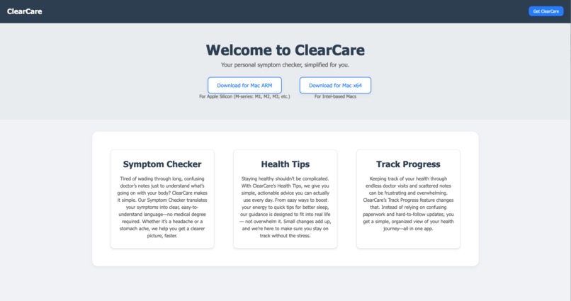 ClearCare – screenshot 2
