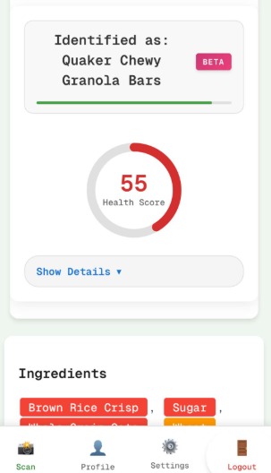 NutriLens – screenshot 7