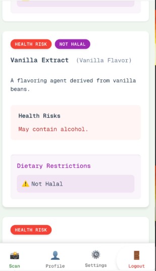 NutriLens – screenshot 8
