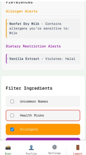 NutriLens – screenshot 9